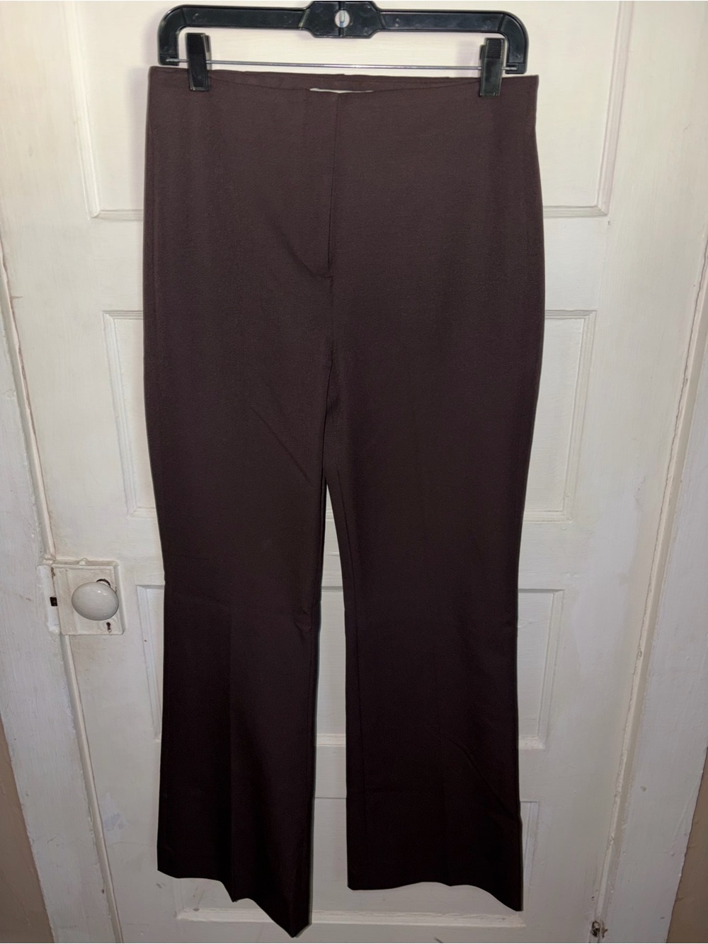 Abercrombie & Fitch Dark Brown Stretch Flare Pants